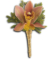 Sunset Orchid Boutonniere from Parkway Florist in Pittsburgh PA